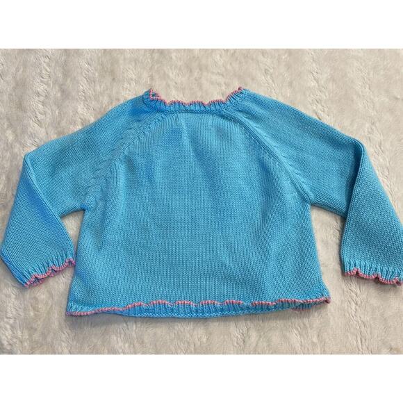 Zubels Baby Knit Mermaid Ocean Sea Sweater Size 6 Colorful Months Artsy - Picture 3 of 7